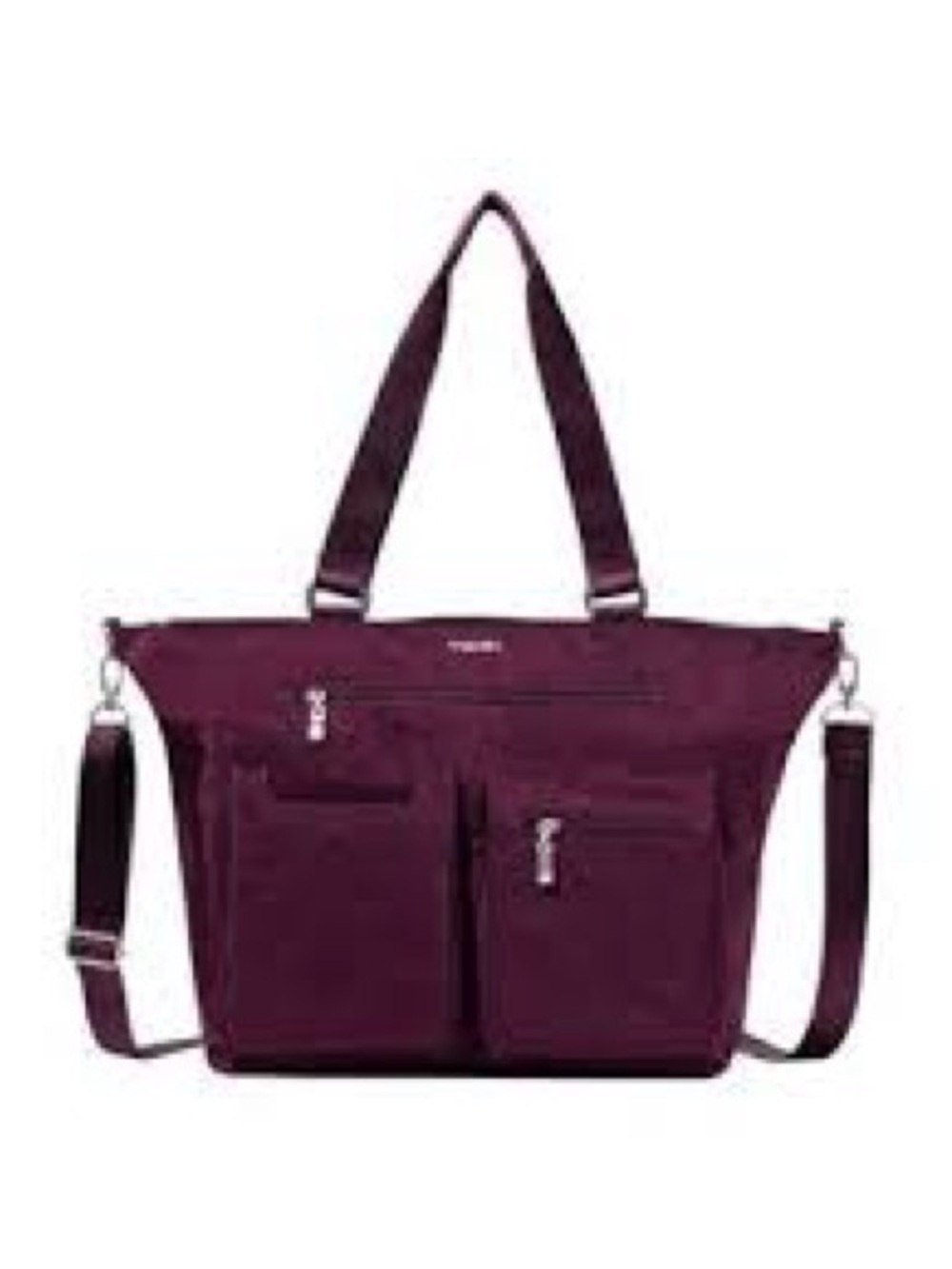 Baggallini Laptop Tote in Plum / Eggplant